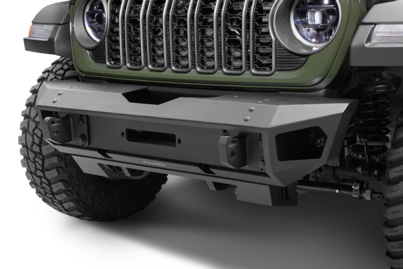Jeep Wrangler Bumper - Front - Go Rhino - Trailline Stubby - Textured Black - `18-`26